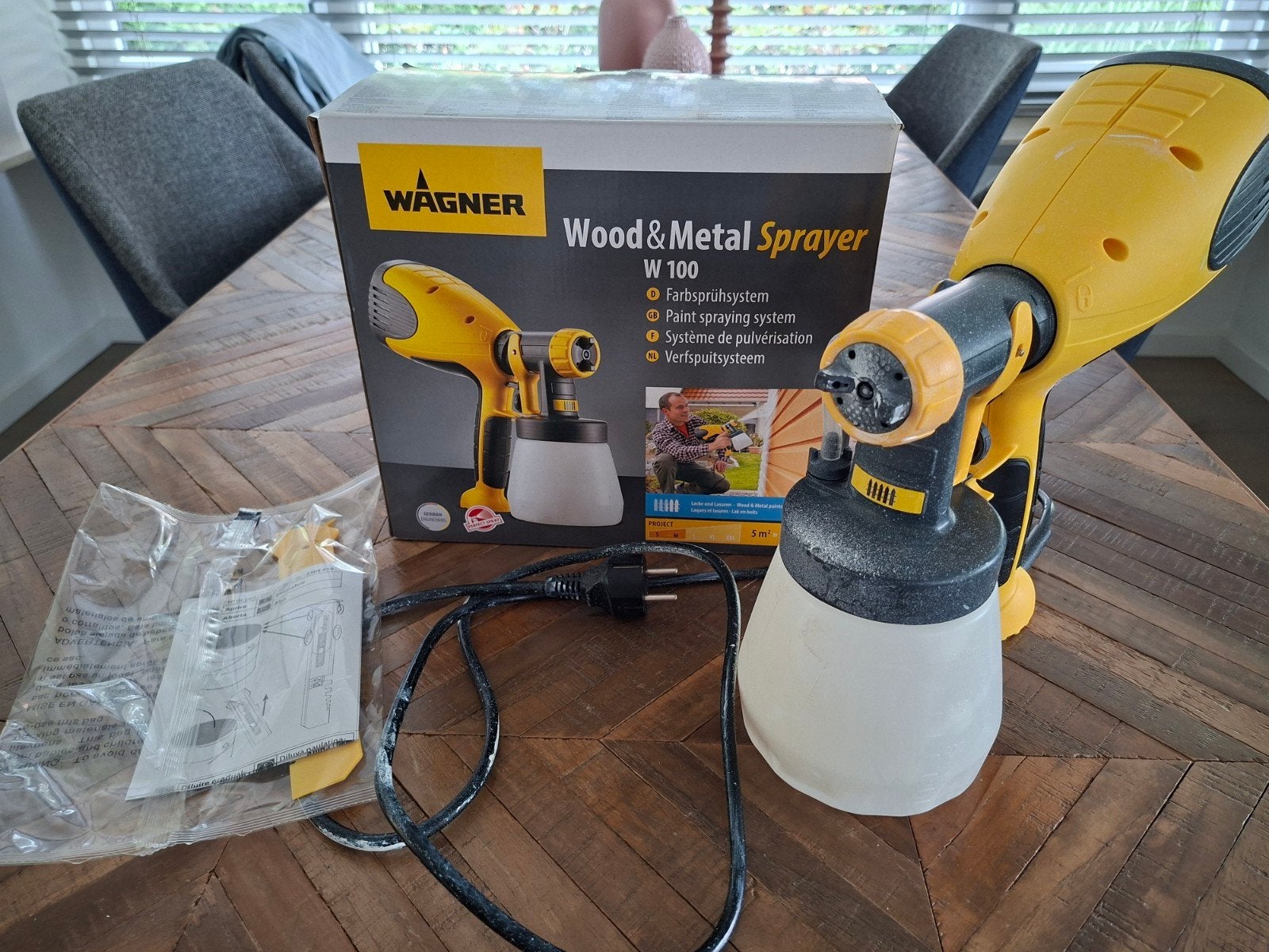 Verfspuit - Wagner Wood & Metal Sprayer W 100, Ophalen of Verzenden, Gebruikt