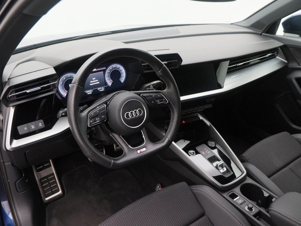 Audi A3 Sportback 35 TFSi 150 Pk Automaat S-line | Climatron, Auto's, Audi, 4 cilinders, 150 pk, Blauw, Leder en Stof