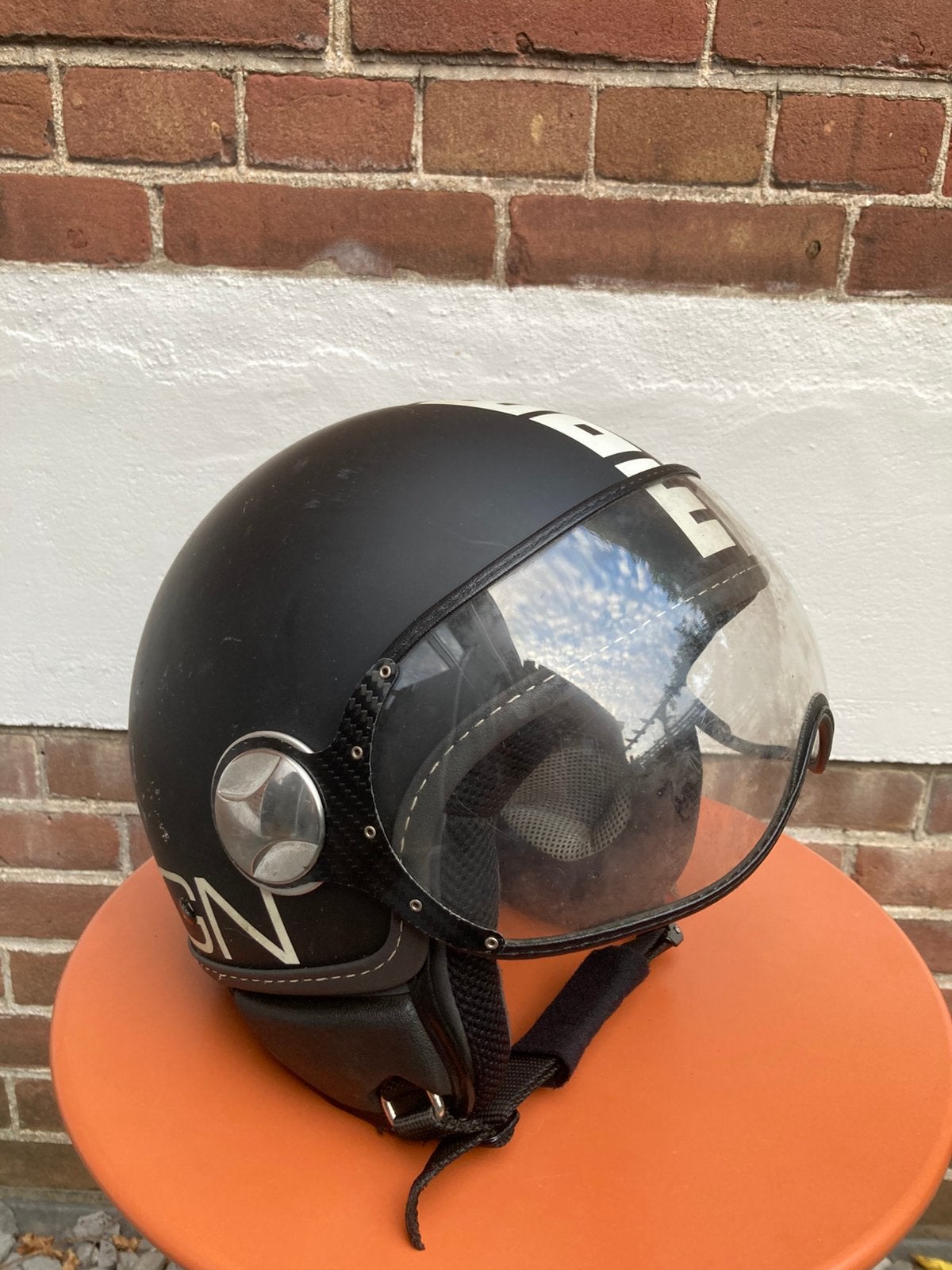 Retro momo design helm, Ophalen, Gebruikt, Medium
