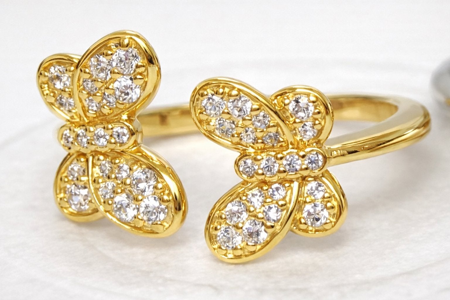 NIEUW Pandora zilveren open ring Shine vlinders  maat 54, Ophalen, Nieuw, 17 tot 18, Dame