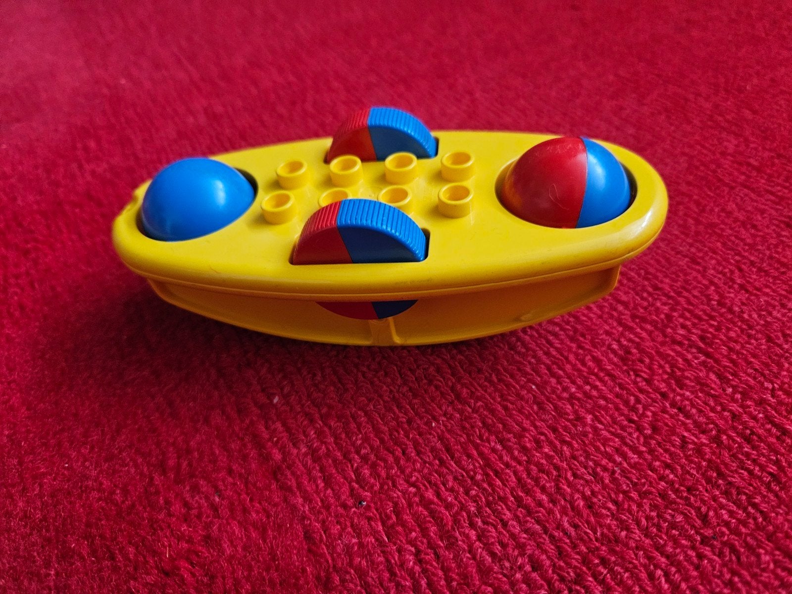 Lego Primo Rammelaar/Schudboot Geel met Blauw/Rood, Kinderen en Baby's, Ophalen of Verzenden, Gebruikt, Overige typen, Lego Primo