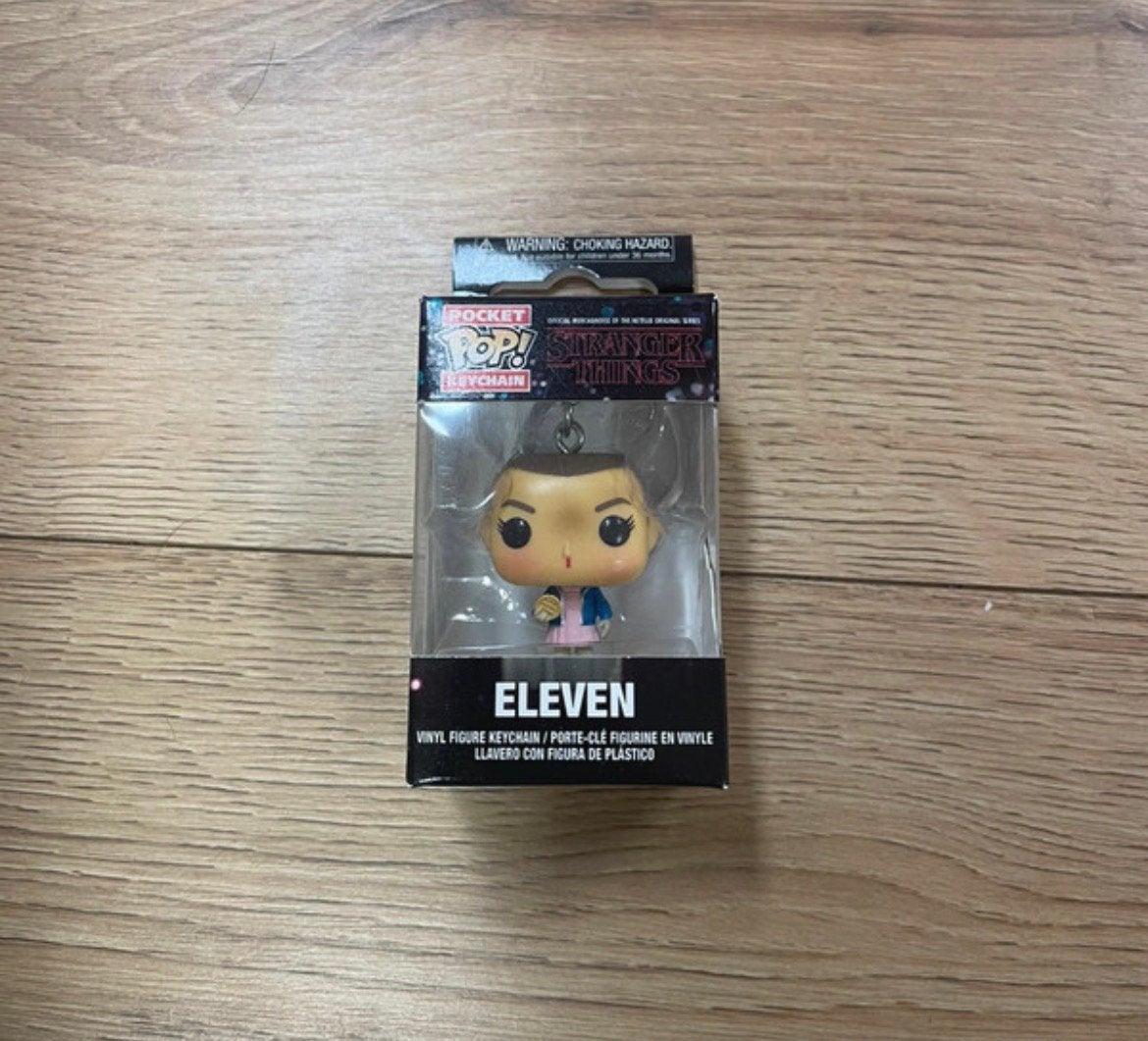 Netflix stranger things funko pop sleutelhanger eleven, Ophalen of Verzenden, Nieuw