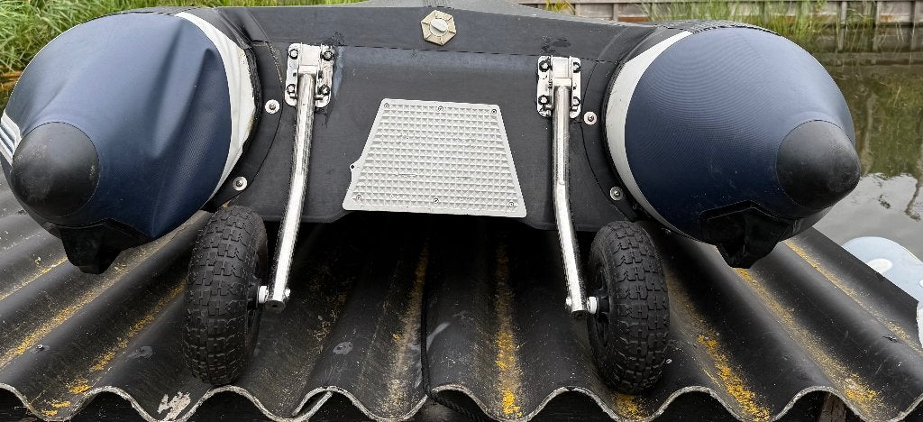 Hibo Rubberboot Wielen - Handig voor Transport rvs, Ophalen, Zo goed als nieuw, Overige typen, Motorboot