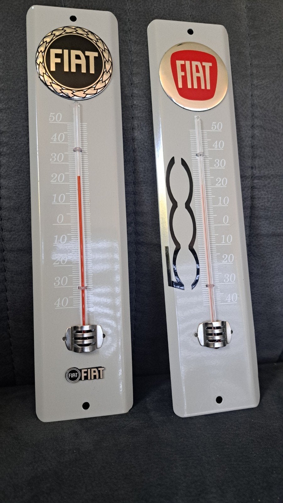 Garage thermometer metaal. FIAT., Auto diversen, Ophalen of Verzenden