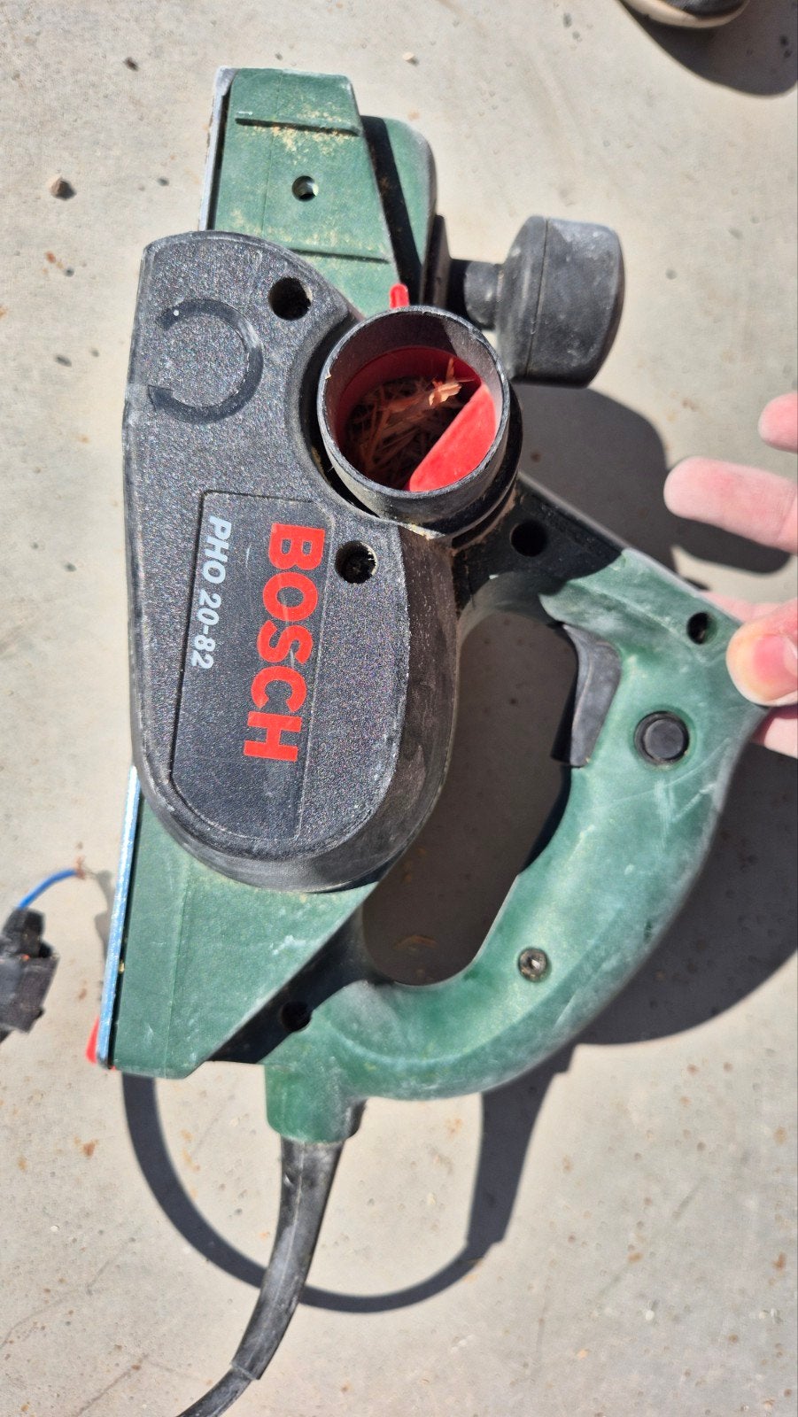 Bosch PHO 20-82 elektrische schaafmachine, Ophalen of Verzenden, Gebruikt, 1200 watt of meer, Overige typen