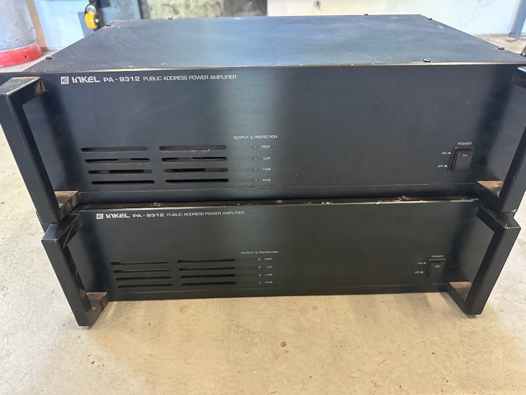 2x Inkel PA versterker 120W, Ophalen, Gebruikt, Minder dan 500 watt, P.A.