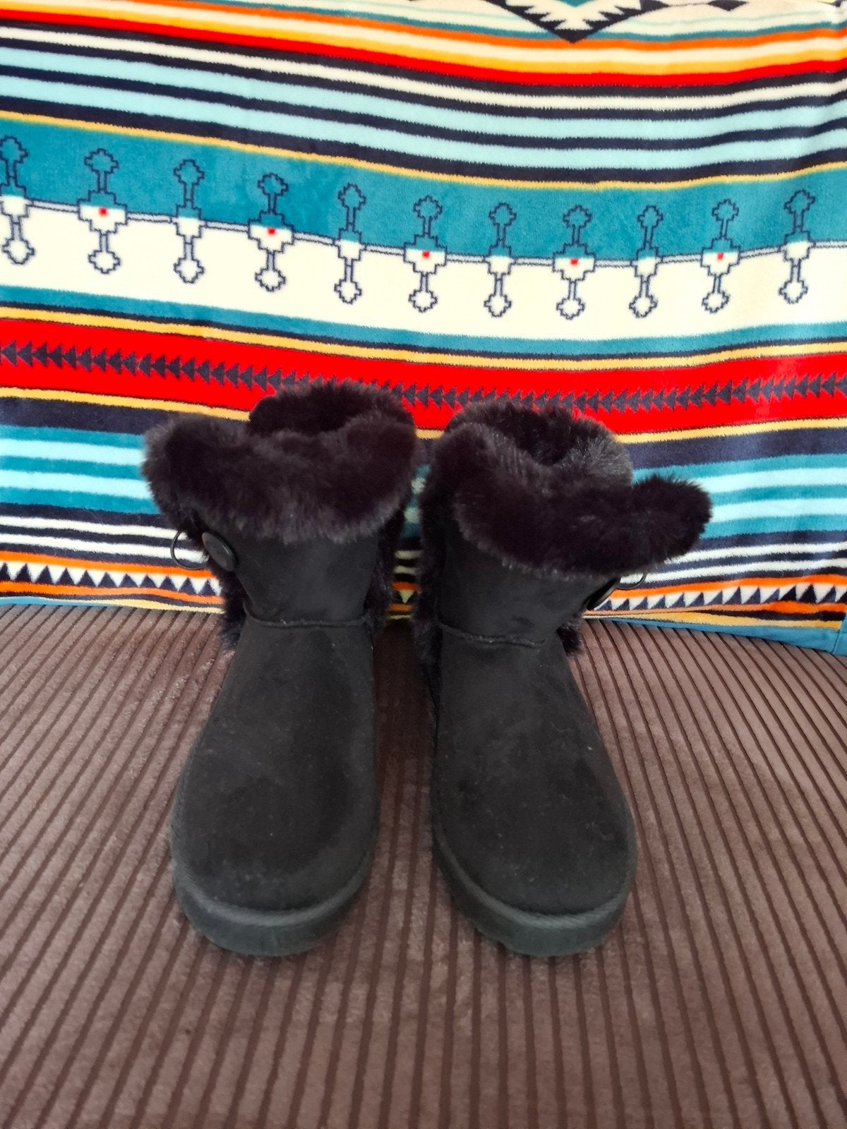 Zwarte Esmara laarzen met bont - Maat 41, Kleding | Dames, Schoenen, Zwart, Lage of Enkellaarzen, Gedragen, Esmara