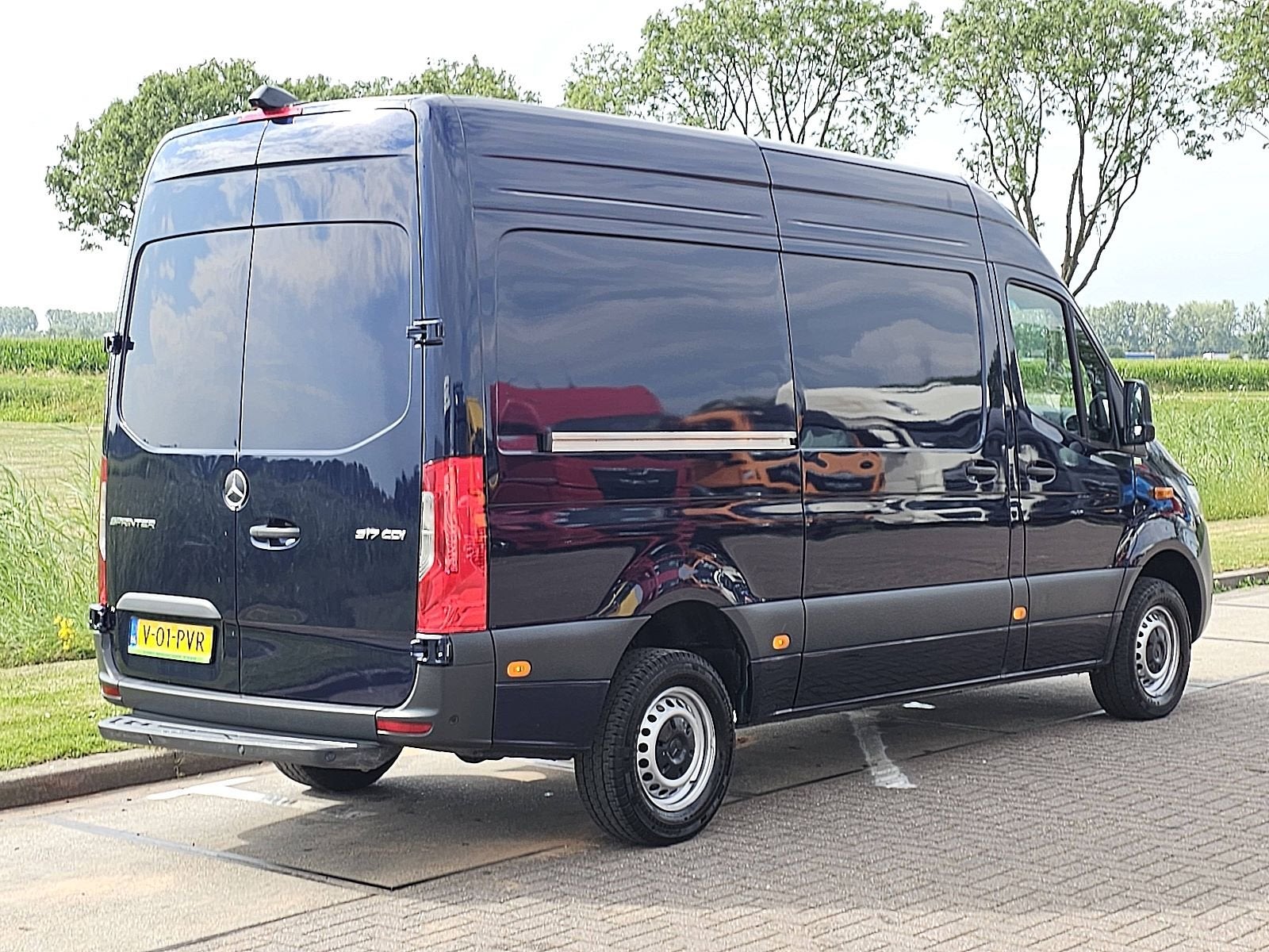 MERCEDES-BENZ SPRINTER 317 l2h2 pro mbux10 led, Automaat, Achterwielaandrijving, Gebruikt, Euro 6