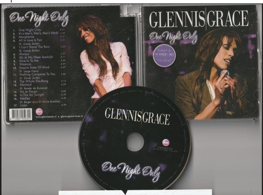 Glennis Grace - One Night Only, Ophalen of Verzenden
