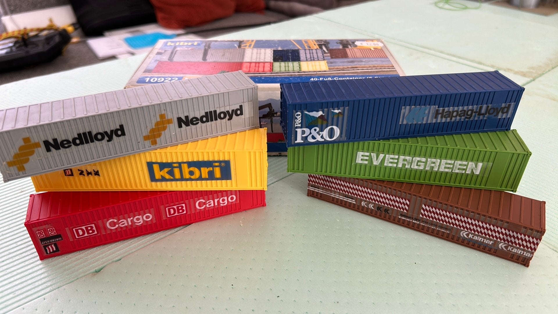 Kibri 12 voet containers, Overige merken, Gelijkstroom of Wisselstroom, Brug, Tunnel of Gebouw, Ophalen of Verzenden