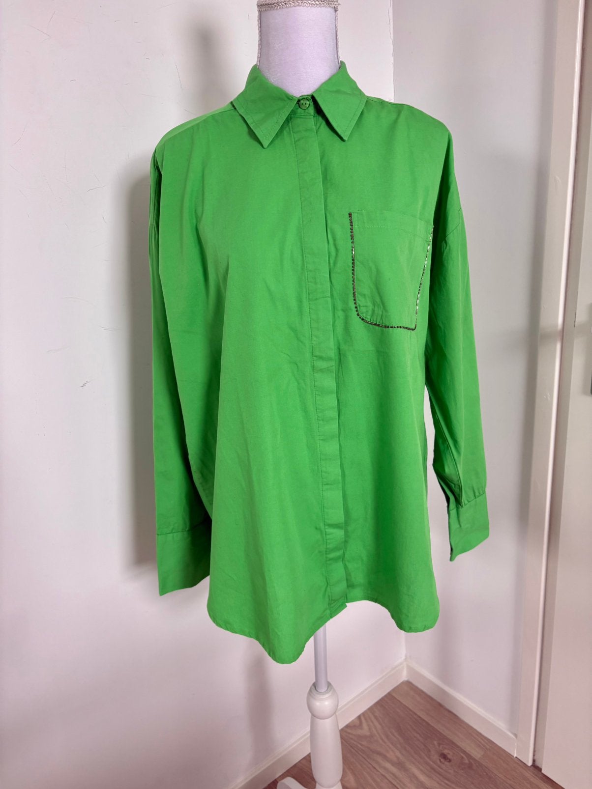 Mooie Shoeby blouse - maat L, Ophalen of Verzenden, Zo goed als nieuw, Maat 38/40 (M), Groen