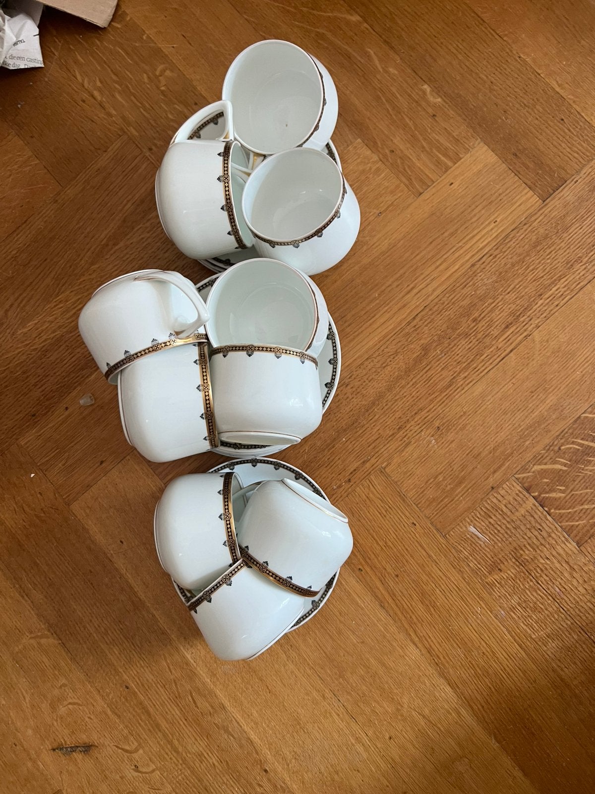 10 delig antiek thee servies Rosenthal (Donatello), Ophalen of Verzenden, Zo goed als nieuw