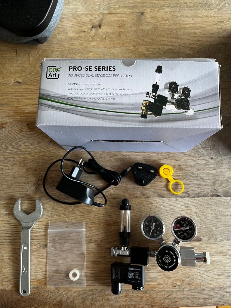 Co2 regulator - Co2Art PRO-SE series - eventueel met fles, Overige merken, Ophalen of Verzenden, Zo goed als nieuw, CO₂-systeem