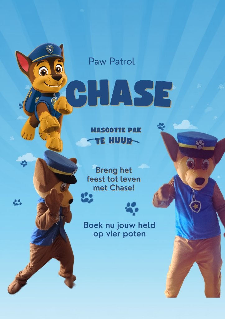 Mascotte pak Chase, Ophalen, Zo goed als nieuw, Carnaval