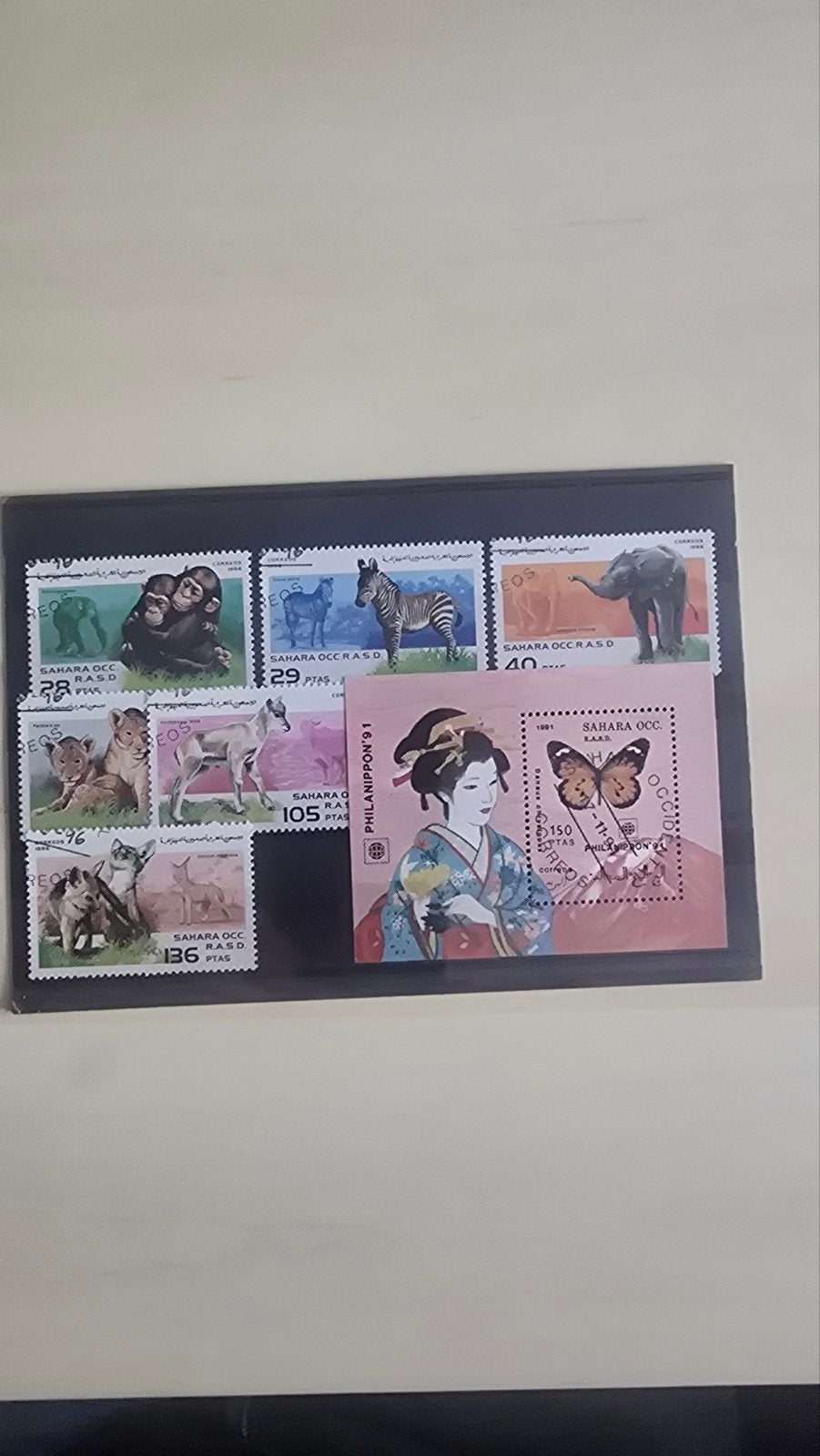 Diverse postzegels: Dieren en Japanse Geisha, Ophalen of Verzenden, Gestempeld