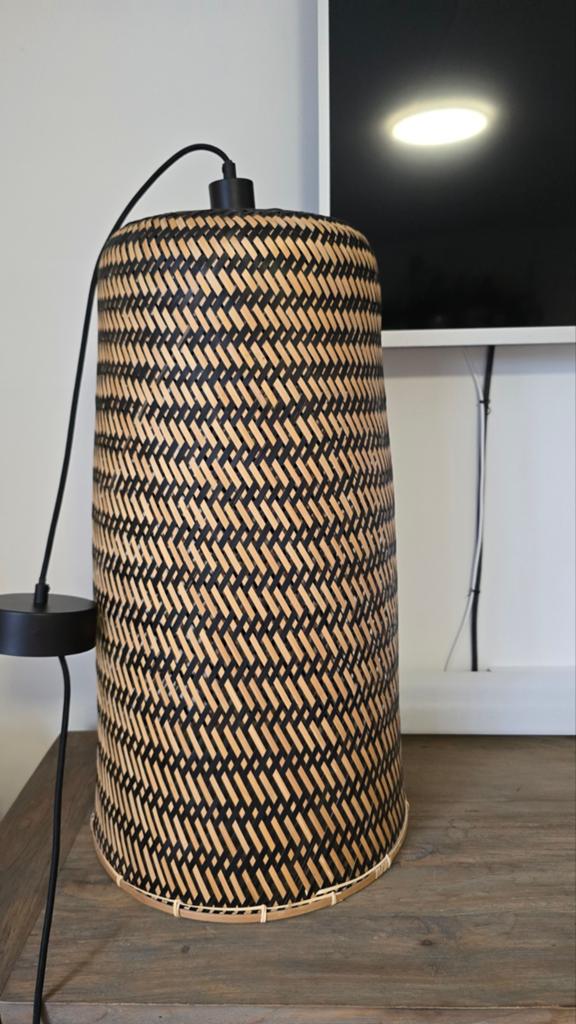 Super mooie grote hanglamp in prima staat, Huis en Inrichting, Lampen | Lampenkappen, Ophalen, Rond