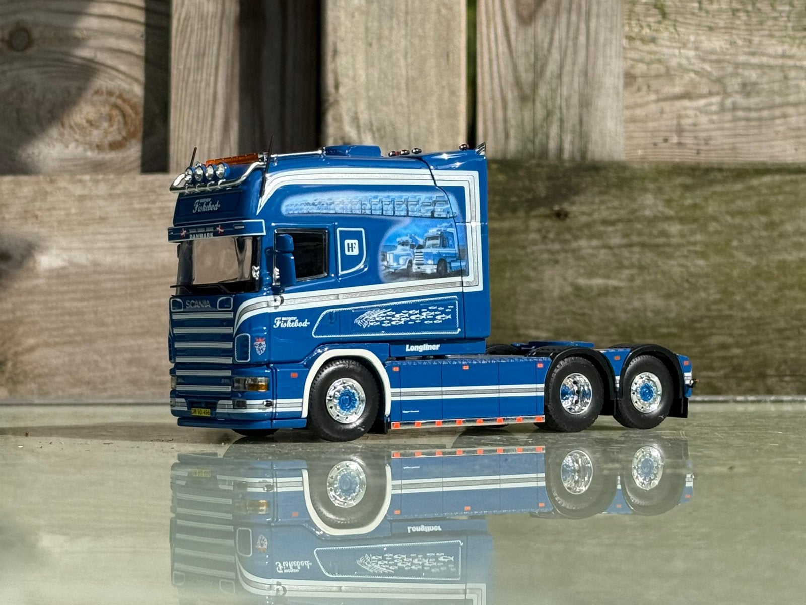 TEKNO SCANIA 4-SERIE LONGLINE 6X2 HF, Hobby en Vrije tijd, Modelauto's | 1:50, Ophalen of Verzenden, Zo goed als nieuw, Bus of Vrachtwagen