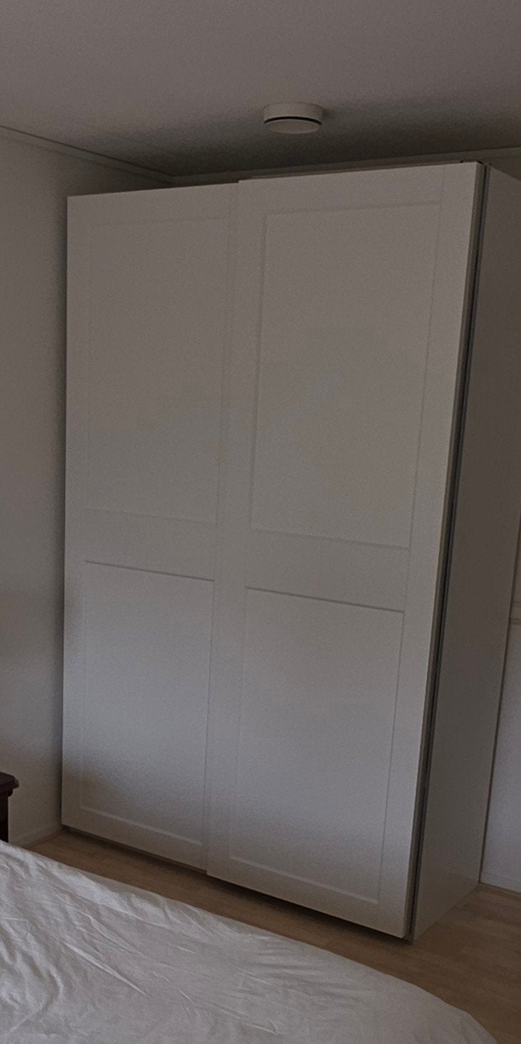 IKEA PAX Kast met schuifdeuren (Grimo deuren), Ophalen, Met deur(en), Gebruikt, 100 tot 150 cm