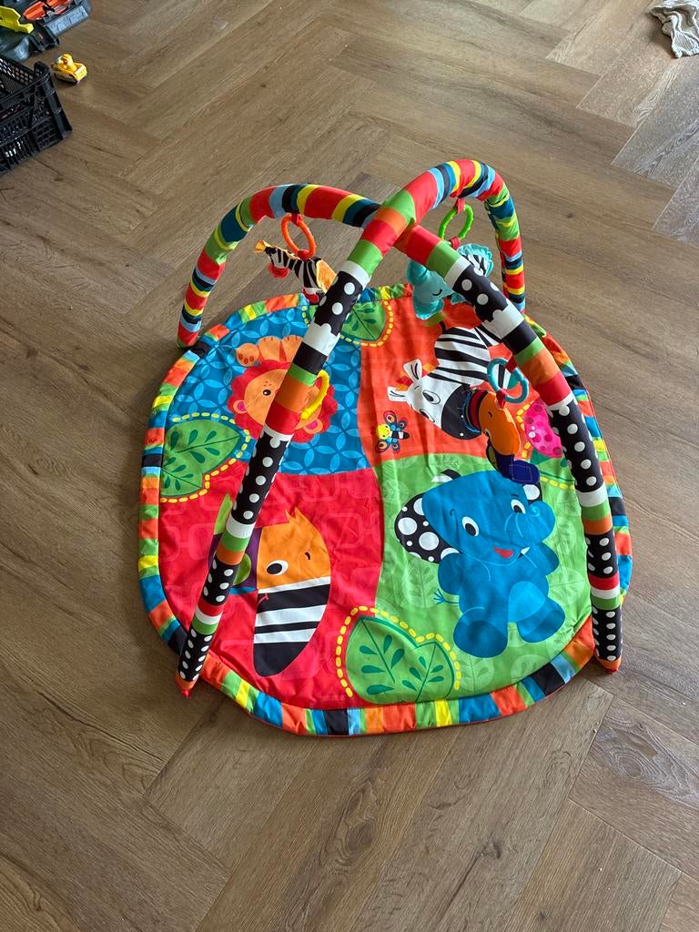 Vrolijk speelkleed met babygym - Safari thema, Ophalen of Verzenden, Zo goed als nieuw