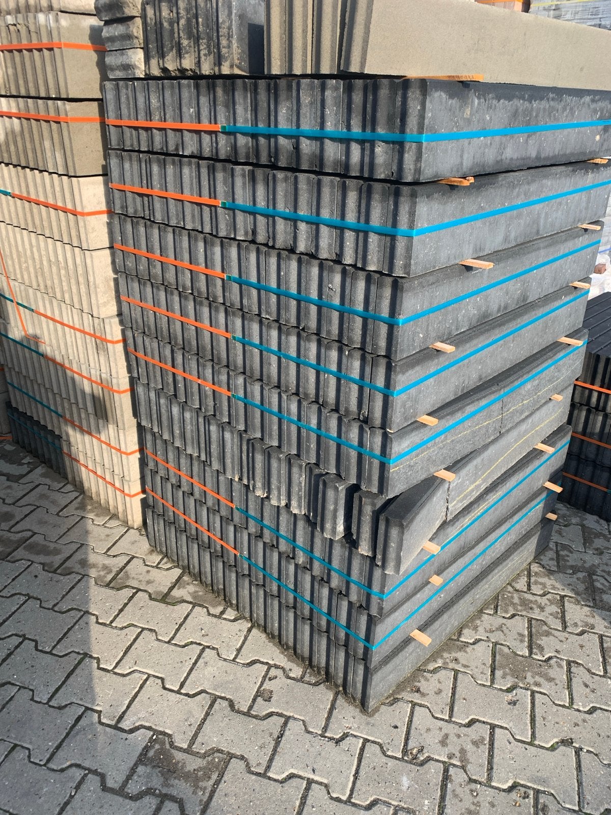 B-keus 6x15 Antraciet Betonbanden, Tuin en Terras, Bielzen en Borders, Gebruikt, 100 tot 200 cm, Overige typen, Ophalen of Verzenden