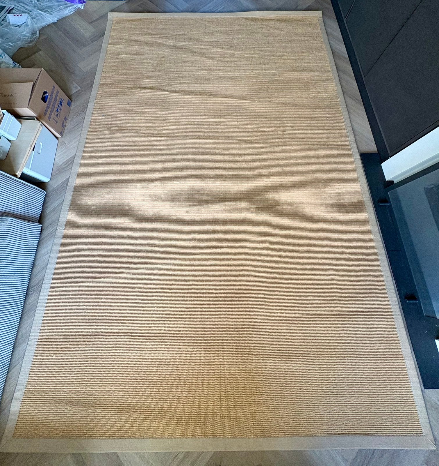 Vloerkleed tapijt 2x3 meter — beige/naturel - Sisal, Ophalen, Beige, Zo goed als nieuw, 200 cm of meer