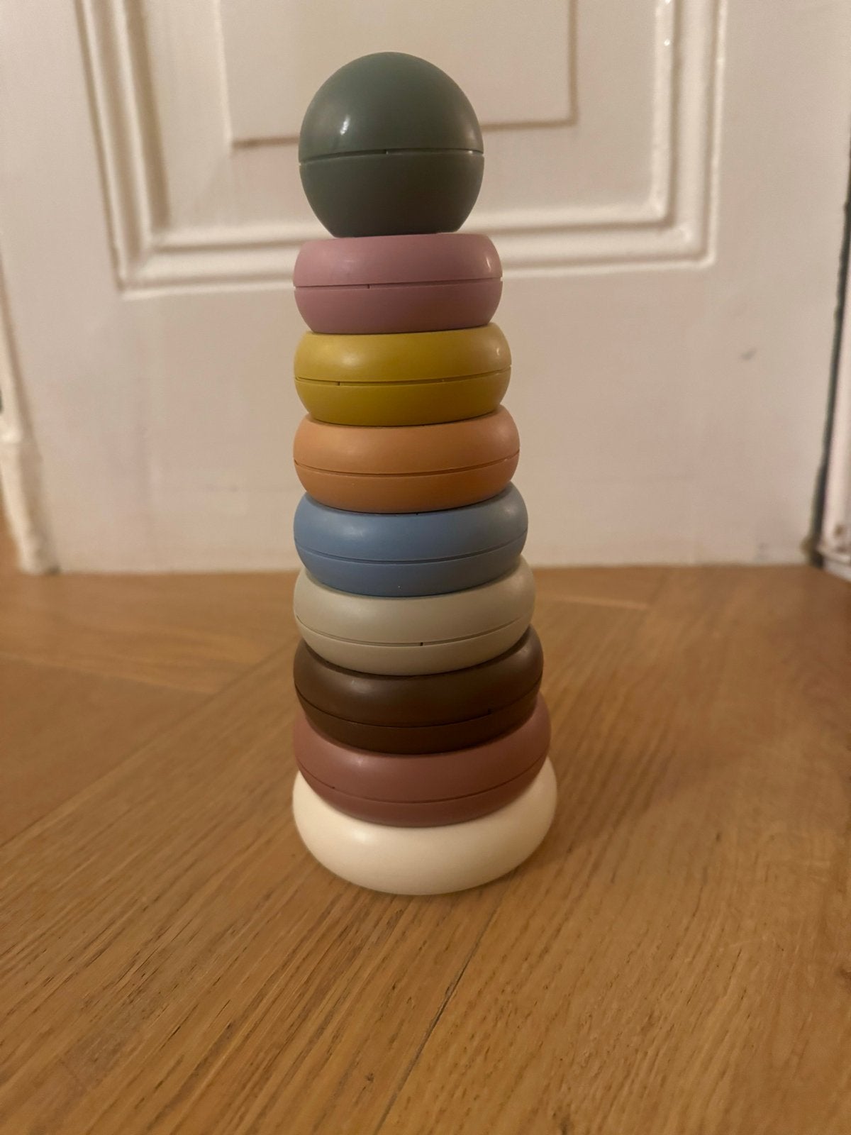 Mushie Stapeltoren Original Stacking Rings, Kinderen en Baby's, Speelgoed | Babyspeelgoed, Ophalen of Verzenden, Gebruikt, Overige typen