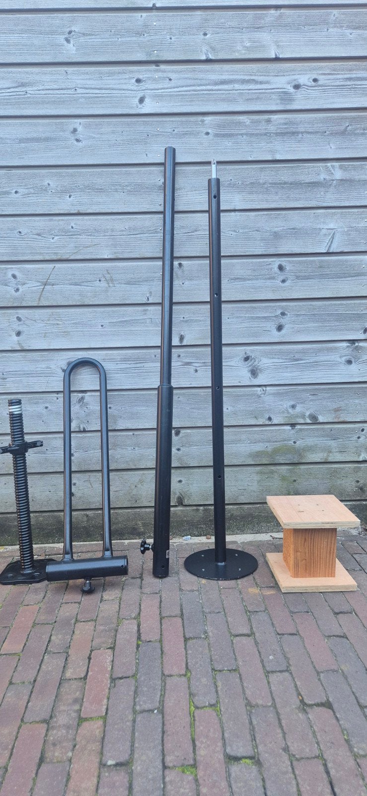Zwarte pakpaal met beugel, 60 cm, Diversen, Ophalen, Gebruikt