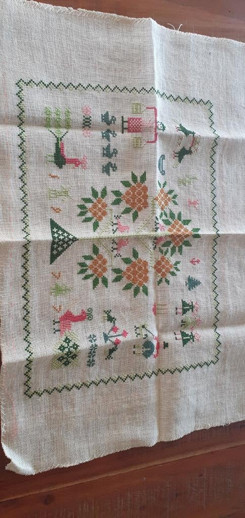 Oude merklap, Antiek en Kunst, Antiek | Kleden en Textiel, Ophalen of Verzenden
