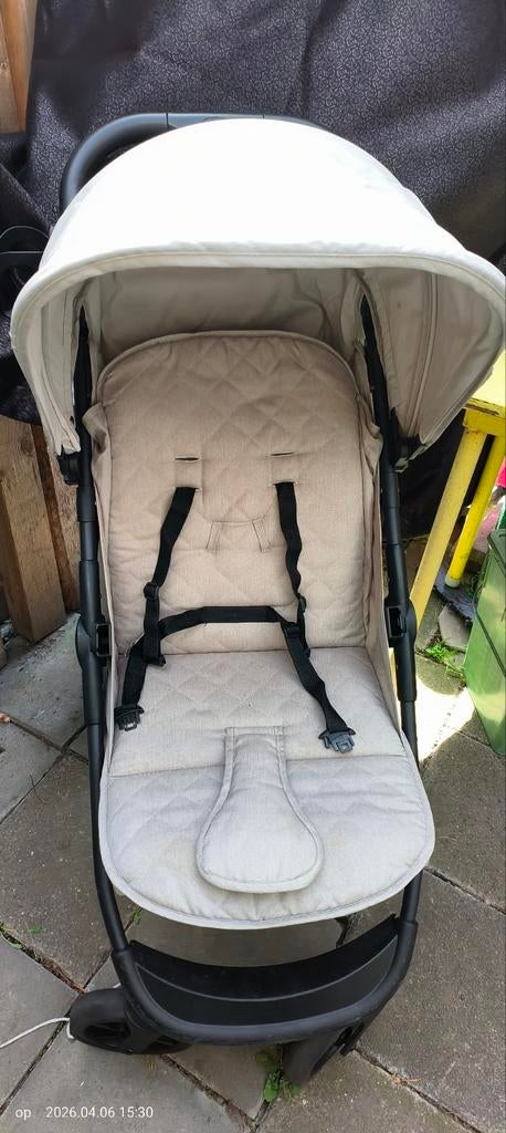 KikkaBoo Salina Buggy - Beige, Compact en Verstelbaar, Ophalen of Verzenden, Gebruikt, Overige merken, Verstelbare rugleuning