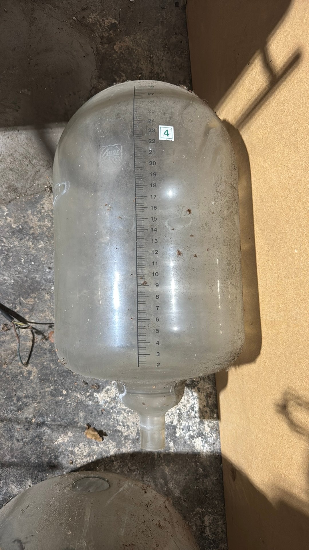 Melkglas, Glas, Ophalen, Gebruikt, 30 cm