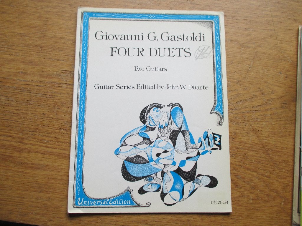 4 DUETS VOOR 2 GITAREN - GIOVANNI G. GASTOLDI, Ophalen of Verzenden, Artiest of Componist, Populair, Gitaar