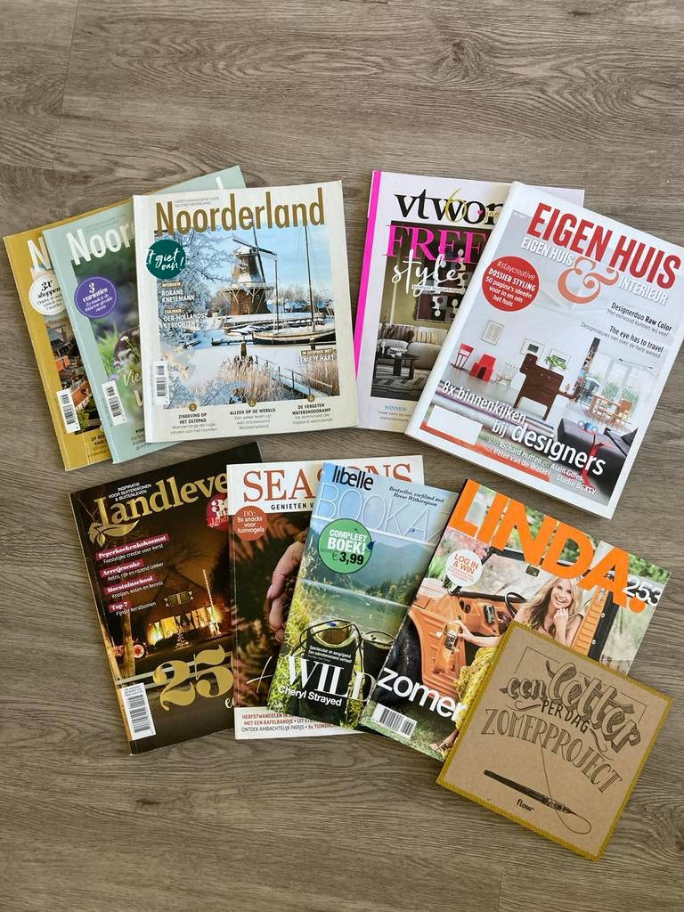 Dames tijdschriften pakket - Diverse titels, Ophalen of Verzenden, Gelezen, Damesbladen