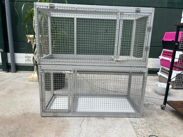 Vogelkooien, Dieren en Toebehoren, Vogels | Hokken en Kooien, Ophalen, Zo goed als nieuw, Aluminium, Vogelkooi