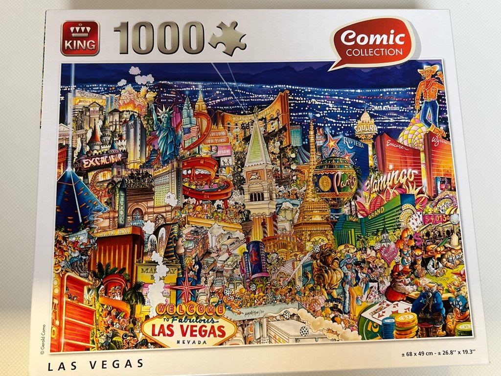 Puzzel King Comic Collection " Las Vegas", Ophalen, 500 t/m 1500 stukjes, Gebruikt, Legpuzzel