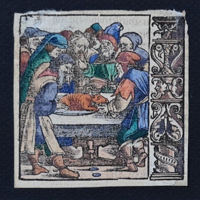 16e eeuw, devotionalia, Duitsland, oudgekleurd, Antiek en Kunst, Ophalen of Verzenden