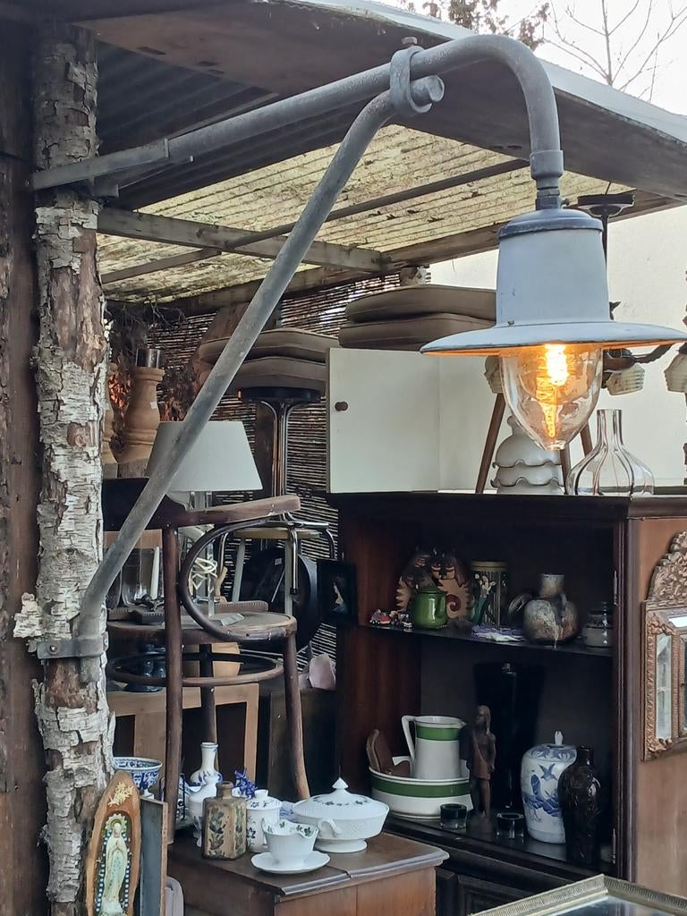 Rustieke Industriële Oude Buitenlamp / Stal Lamp / Wandlamp, Ophalen