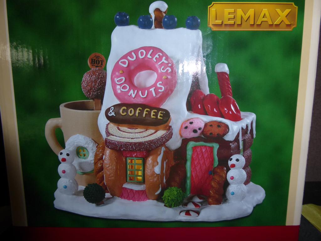 Lemax Item -  Dudley,s donut shop -  Ik ruim op, Diversen, Kerst, Ophalen of Verzenden, Nieuw