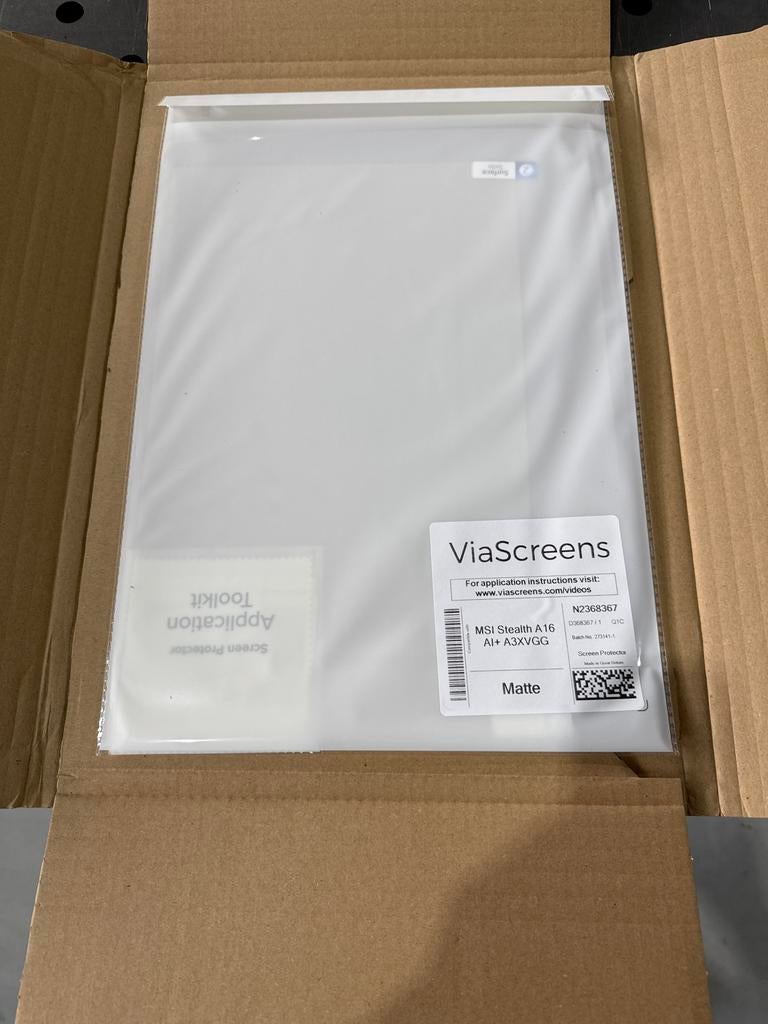 ViaScreens Matte Screen Protector voor MSI Stealth A16, Computers en Software, Laptophoezen, Ophalen of Verzenden, 16 inch, Nieuw