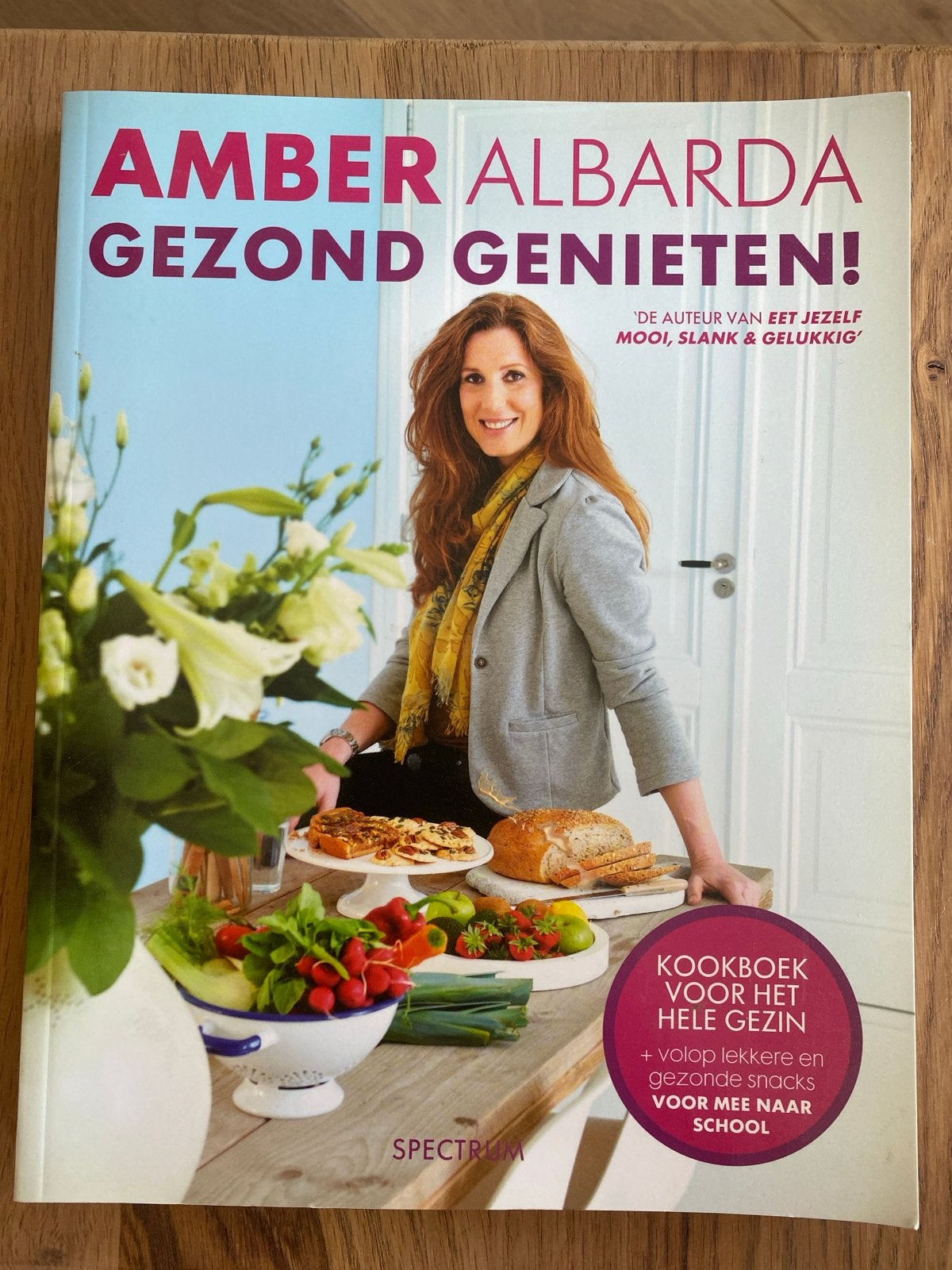 Amber Albarda Gezond Genieten! Kookboek, Boeken, Voorgerechten en Soepen, Ophalen of Verzenden, Zo goed als nieuw, Gezond koken