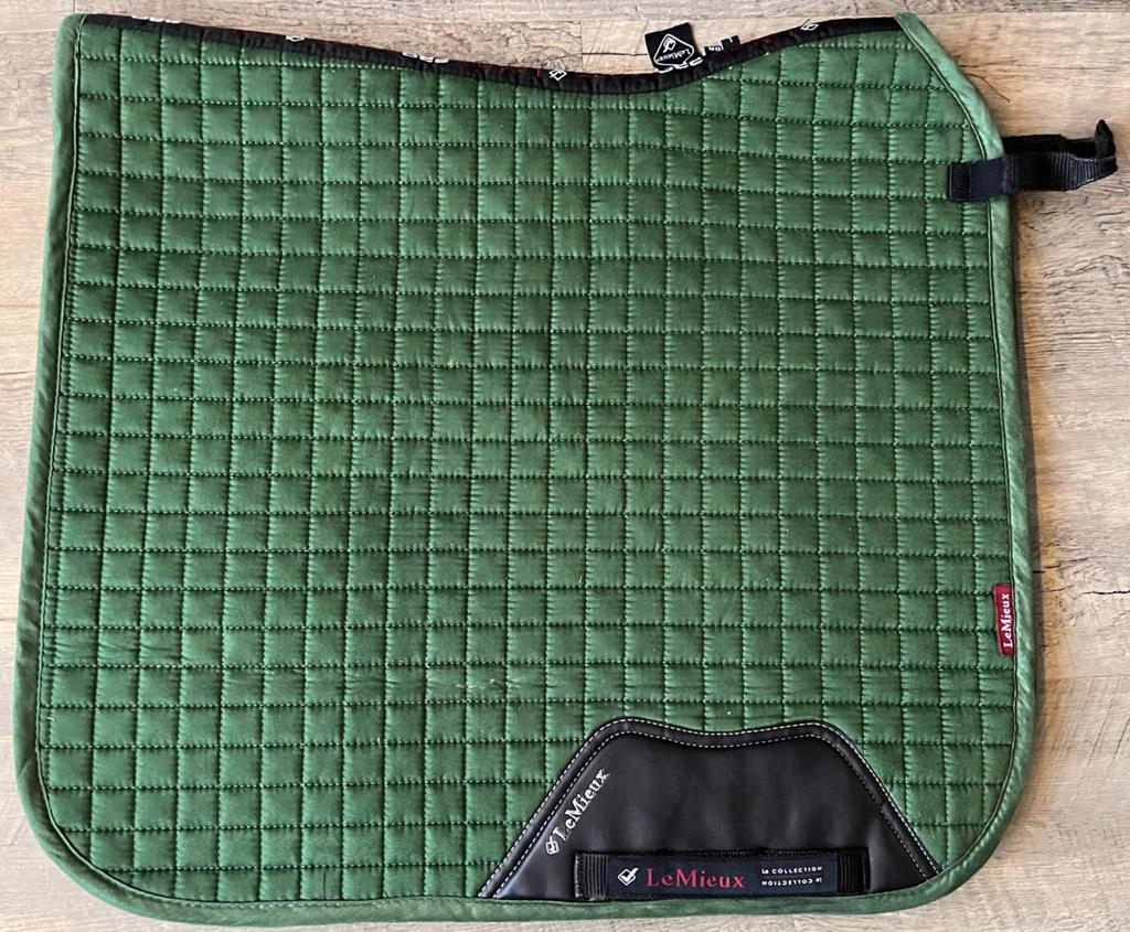 Lemieux Hunter Green Dressuur Full, Dieren en Toebehoren, Full (L), Dressuurdekje, Ophalen of Verzenden, Zo goed als nieuw