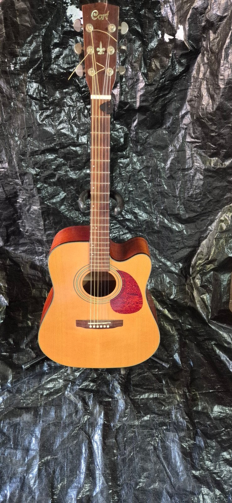 Cort Westerngitaar met Fishman Classic 4 element, Ophalen of Verzenden, Gebruikt, Western- of Steelstringgitaar, Met koffer