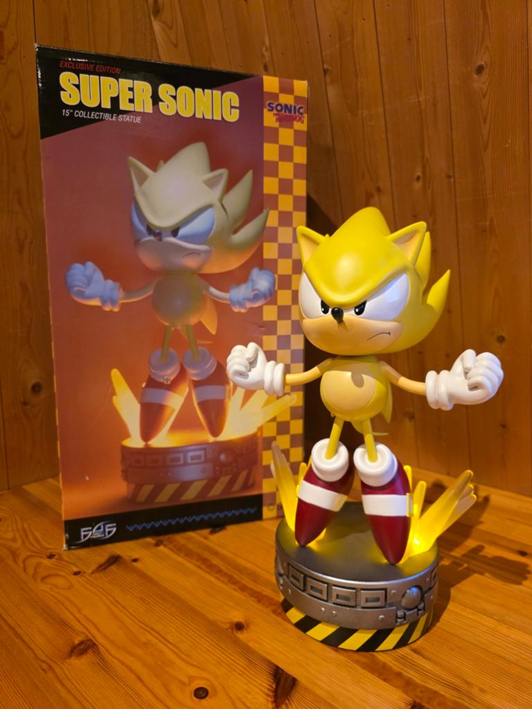First 4 Figures F4F Classic Super Sonic Exclusive Statue, Ophalen of Verzenden, Gebruikt