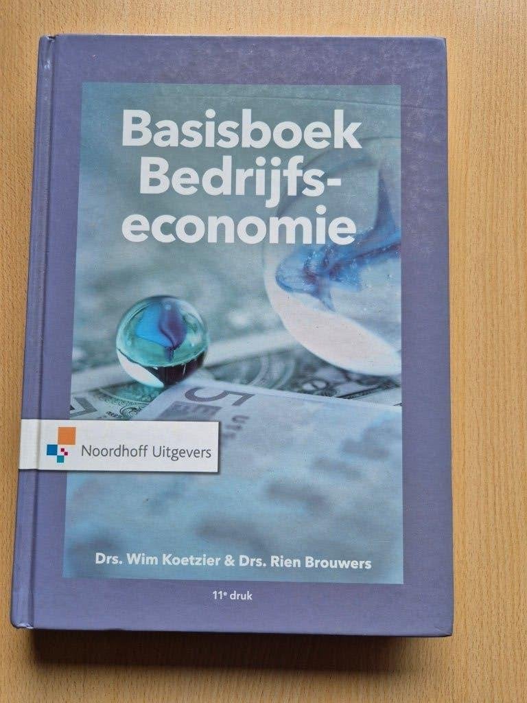 Basisboek bedrijfseconomie | 9789001889173, Ophalen of Verzenden, Gelezen, Bouwkunde
