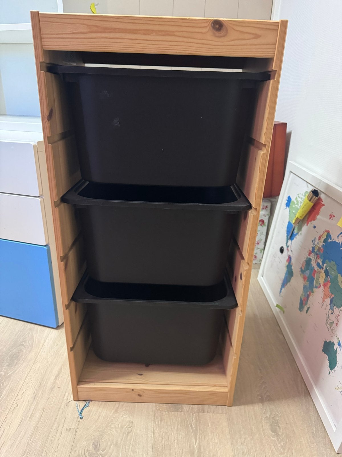 IKEA Trofast opbergkast met 3 bakken, Gebruikt, Ophalen of Verzenden, Minder dan 50 cm, 90 tot 105 cm