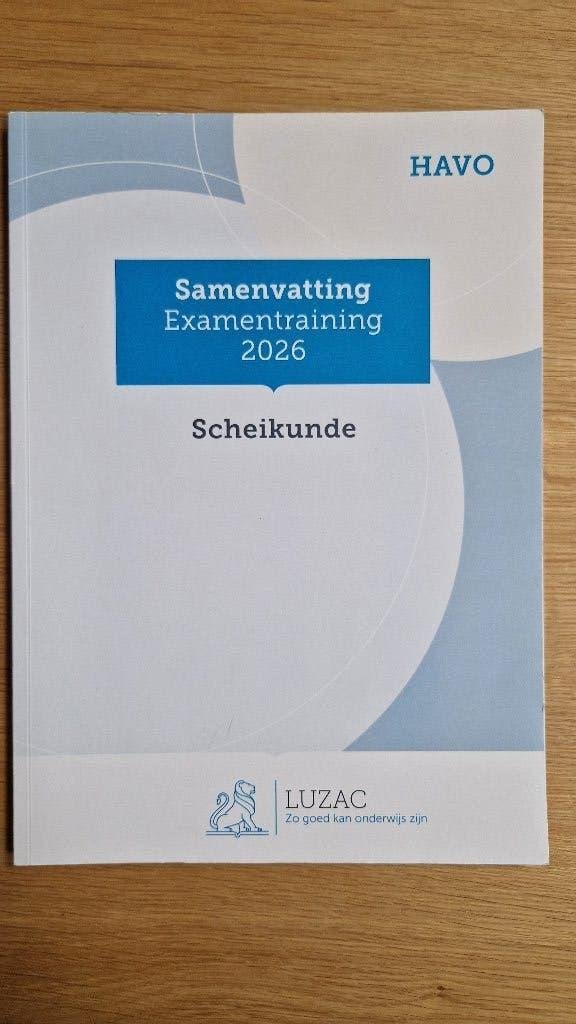 Examenbundel Samenvatting Scheikunde van Luzac 2025/2026, Boeken, Schoolboeken, Scheikunde, Ophalen of Verzenden, Zo goed als nieuw