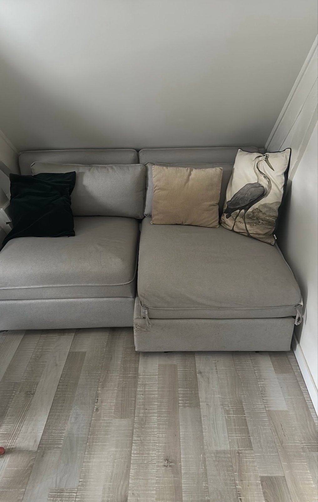 Ikea slaapbank - beige, Ophalen, Gebruikt, Beige