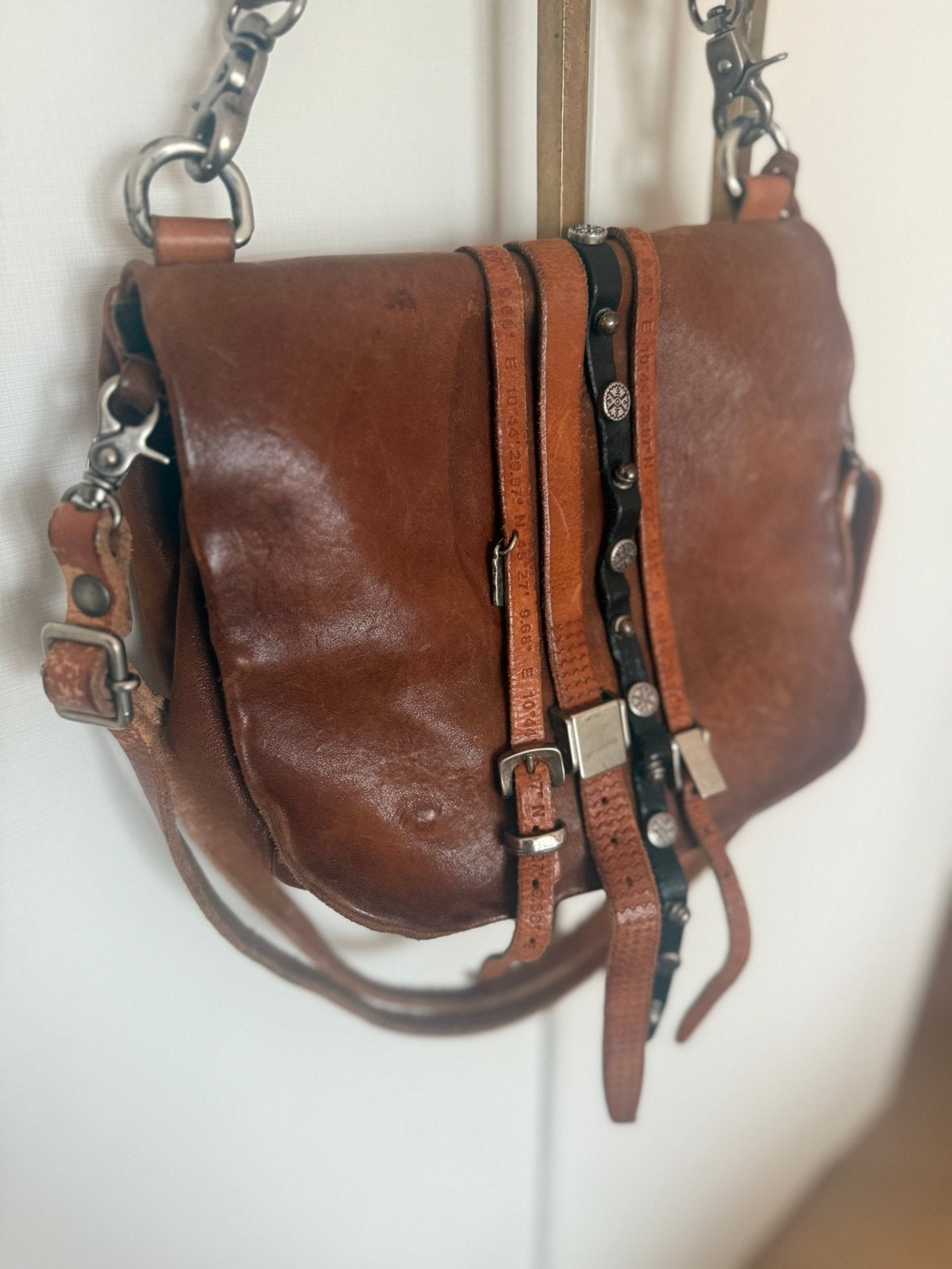 Prachtige echt leren tas!, Ophalen, Zo goed als nieuw, Bruin, Handtas