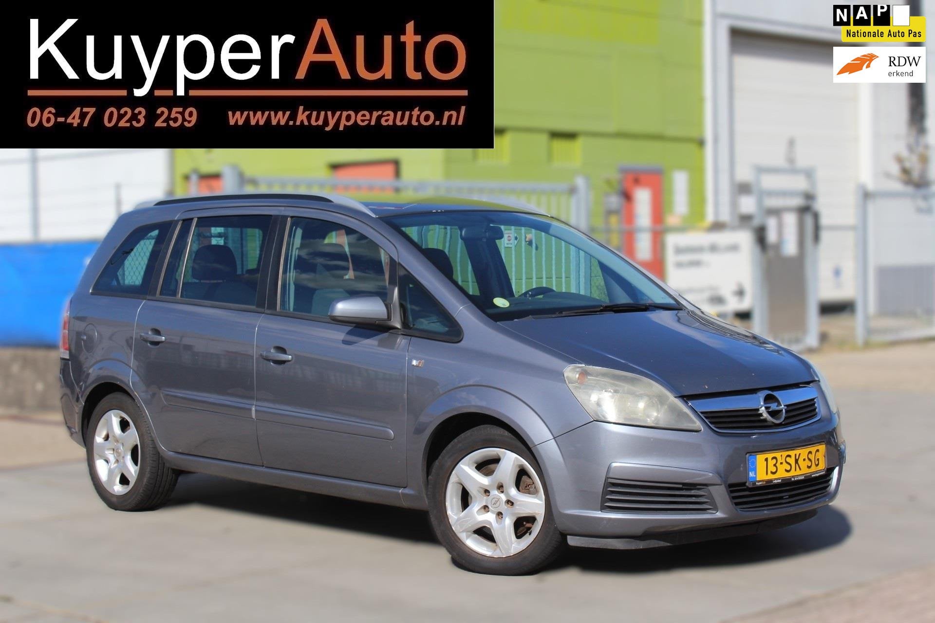 Opel Zafira 2.2 Enjoy 7 PERS. TREKHAAK MULTIMEDIA AIRCO, Auto's, Voorwielaandrijving, Gebruikt, 4 cilinders, 150 pk