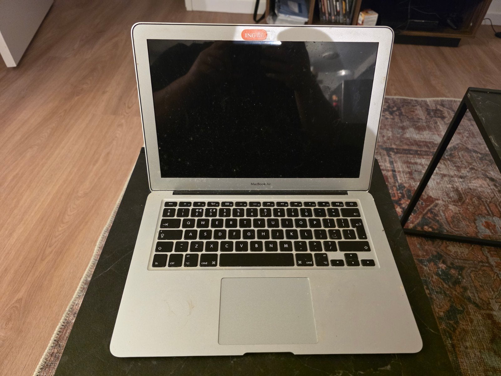 MacBook Air A1466 met defecte SSD (voor onderdelen), Ophalen of Verzenden, Niet werkend, 13 inch, MacBook Air