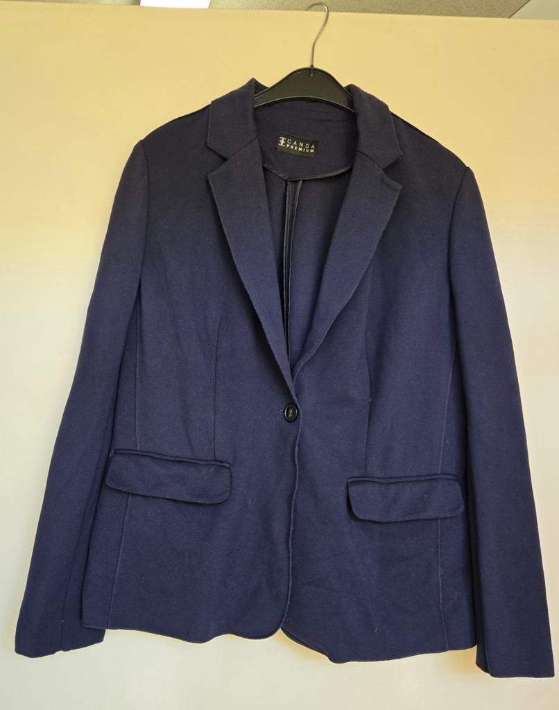 Donkerblauwe Canda blazer - Klassiek & Tijdloos, Blauw, Ophalen of Verzenden, Jasje, Gedragen